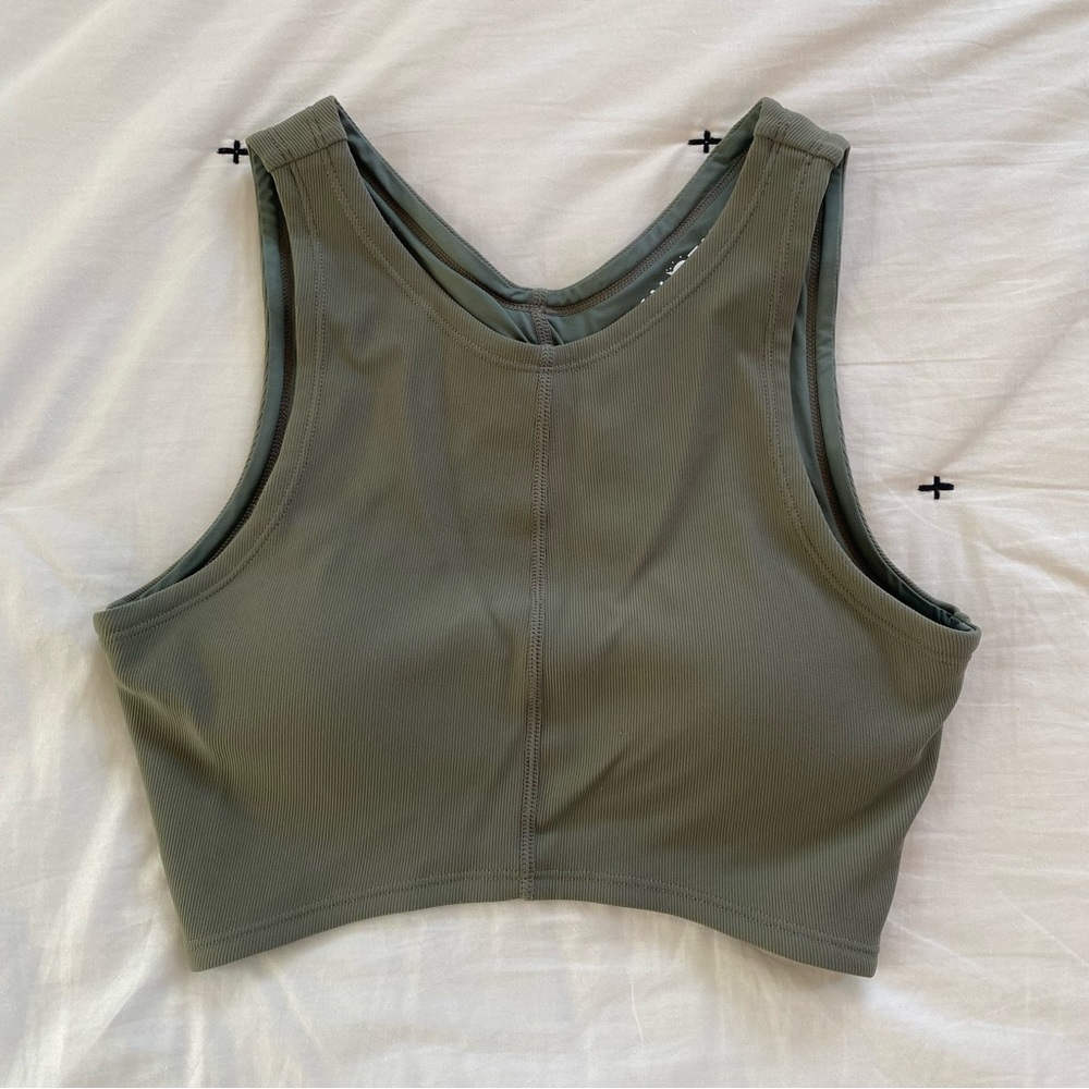 Knotwtr Sports Bra Olive - NWOT - Size Medium  Condition: New without tags